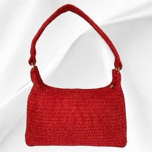 ORVIS CHRISTMAS RED HOBO BAG